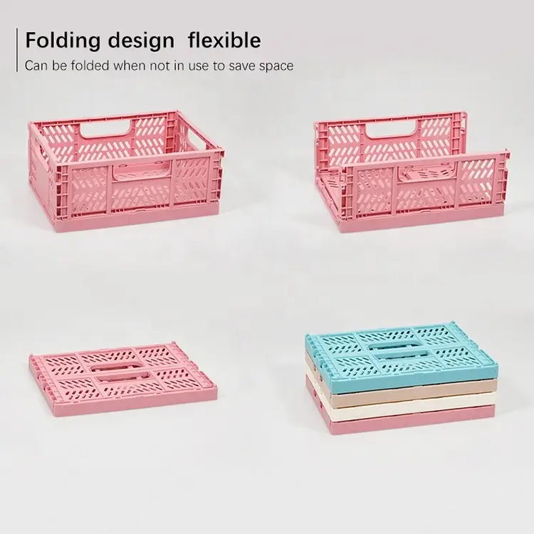 Aesthetic Pastel Storage Crates Small Manual Image