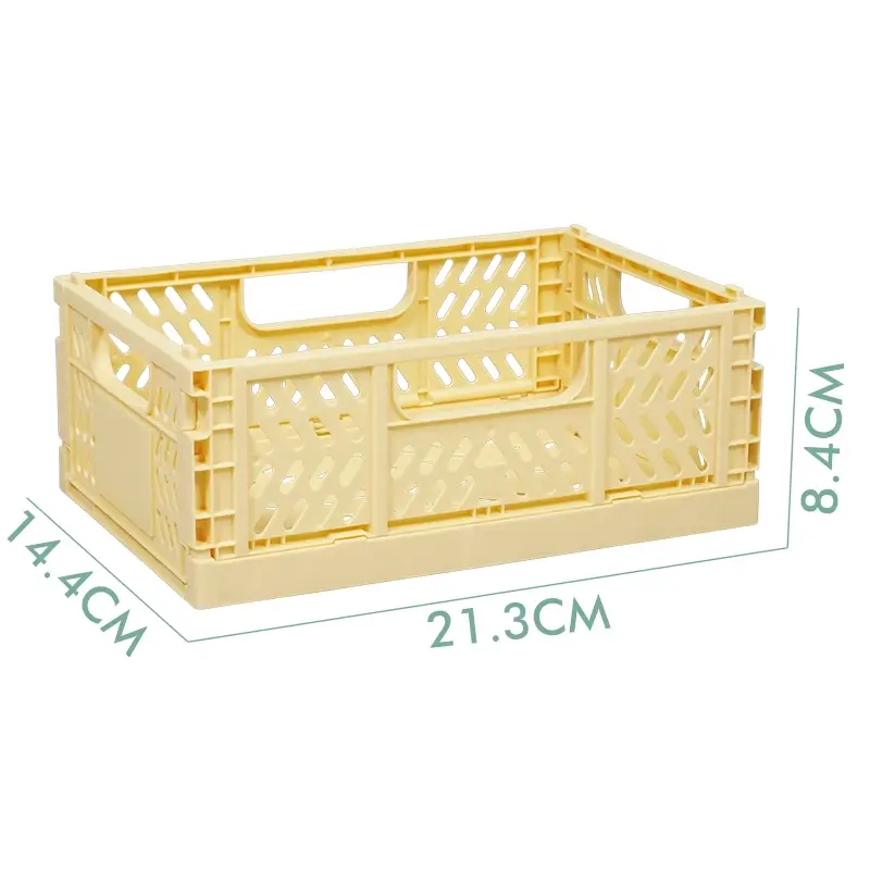 Aesthetic Pastel Storage Crates Small Measurement Image