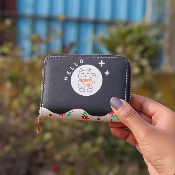 Lucky Cat Card Wallet Size Overview Image