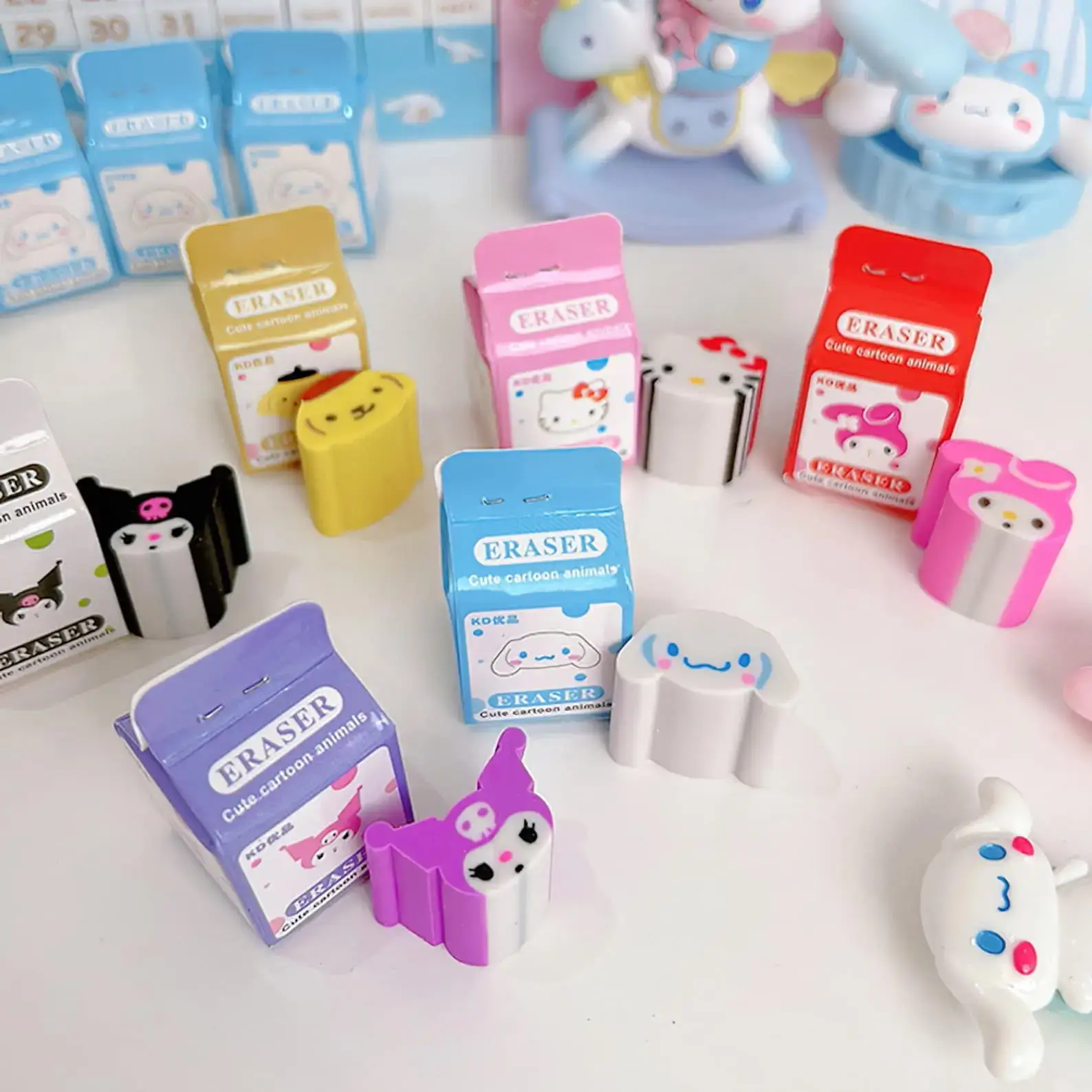 Sanrio Milk Carton Eraser Front Image