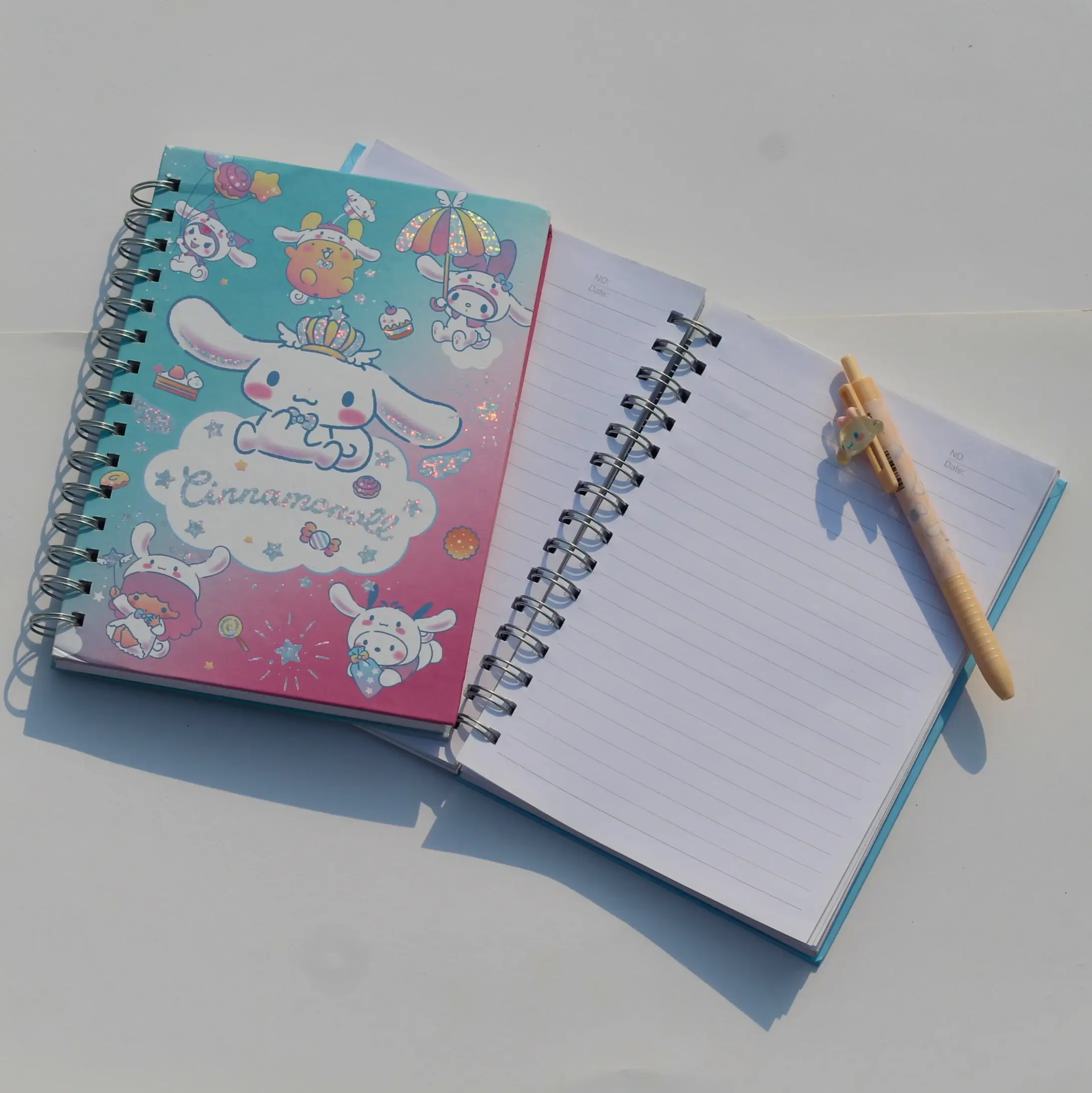 Cinnamoroll Spiral Notebook Page Overview Image