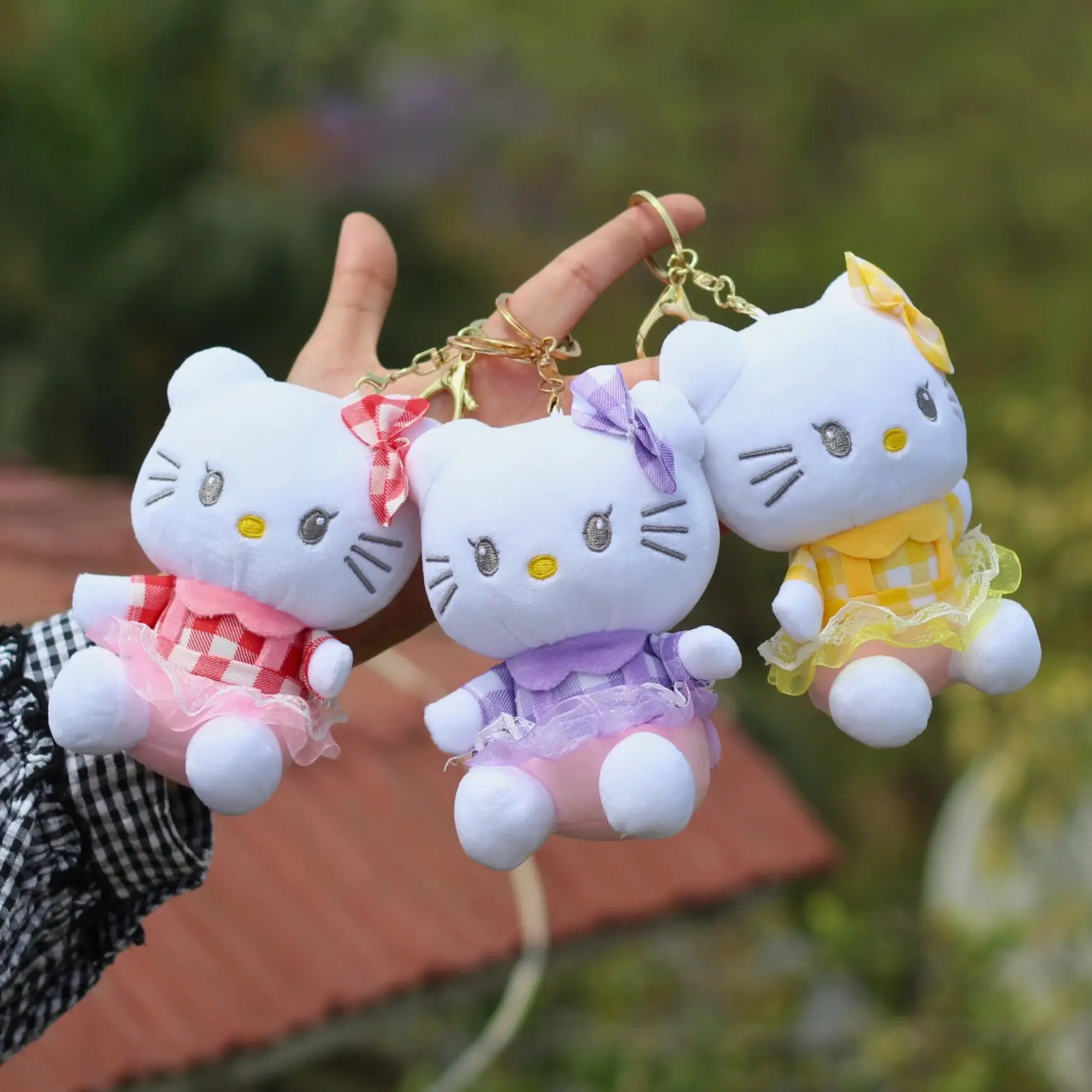 Hello Kitty Plush Doll Keychain Front Picture