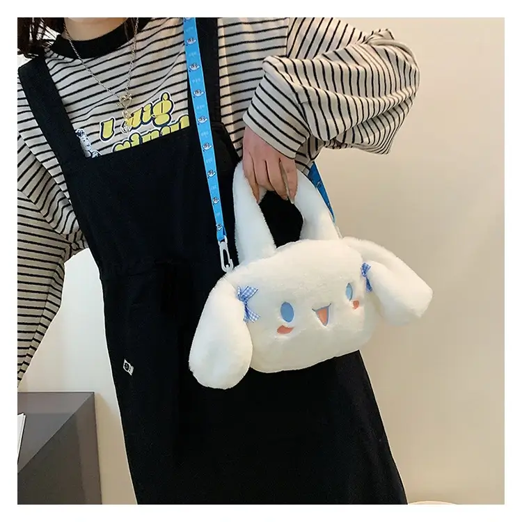 Sanrio Plush Hand Cum Sling Bags Try On Image