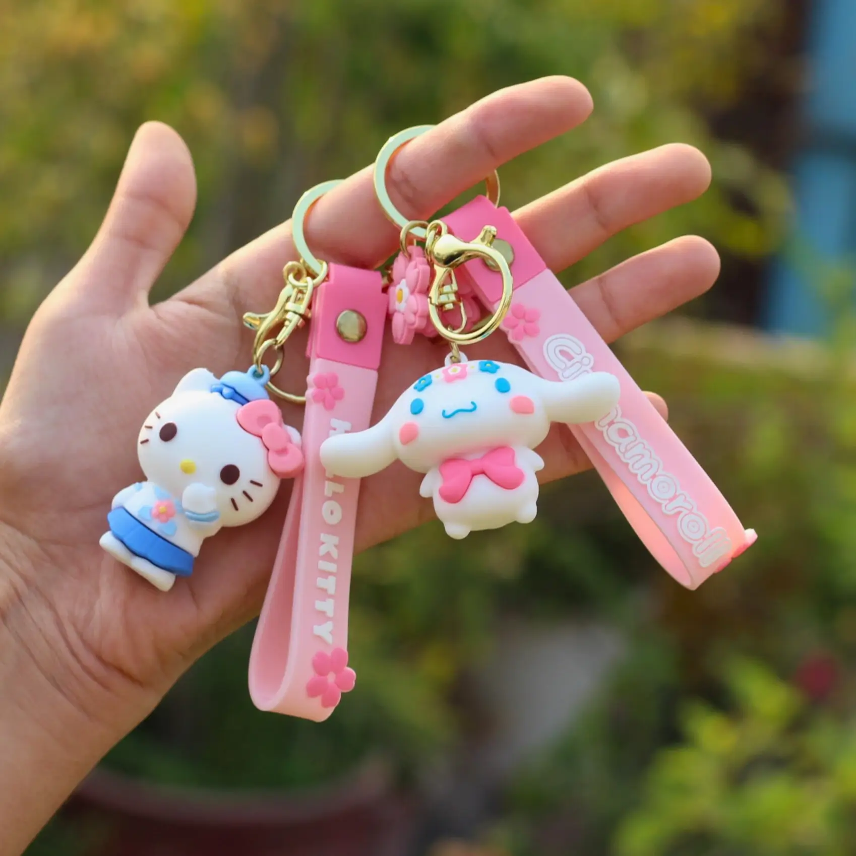 Sanrio Sakura Bloom Keychains Cinnamoroll Image