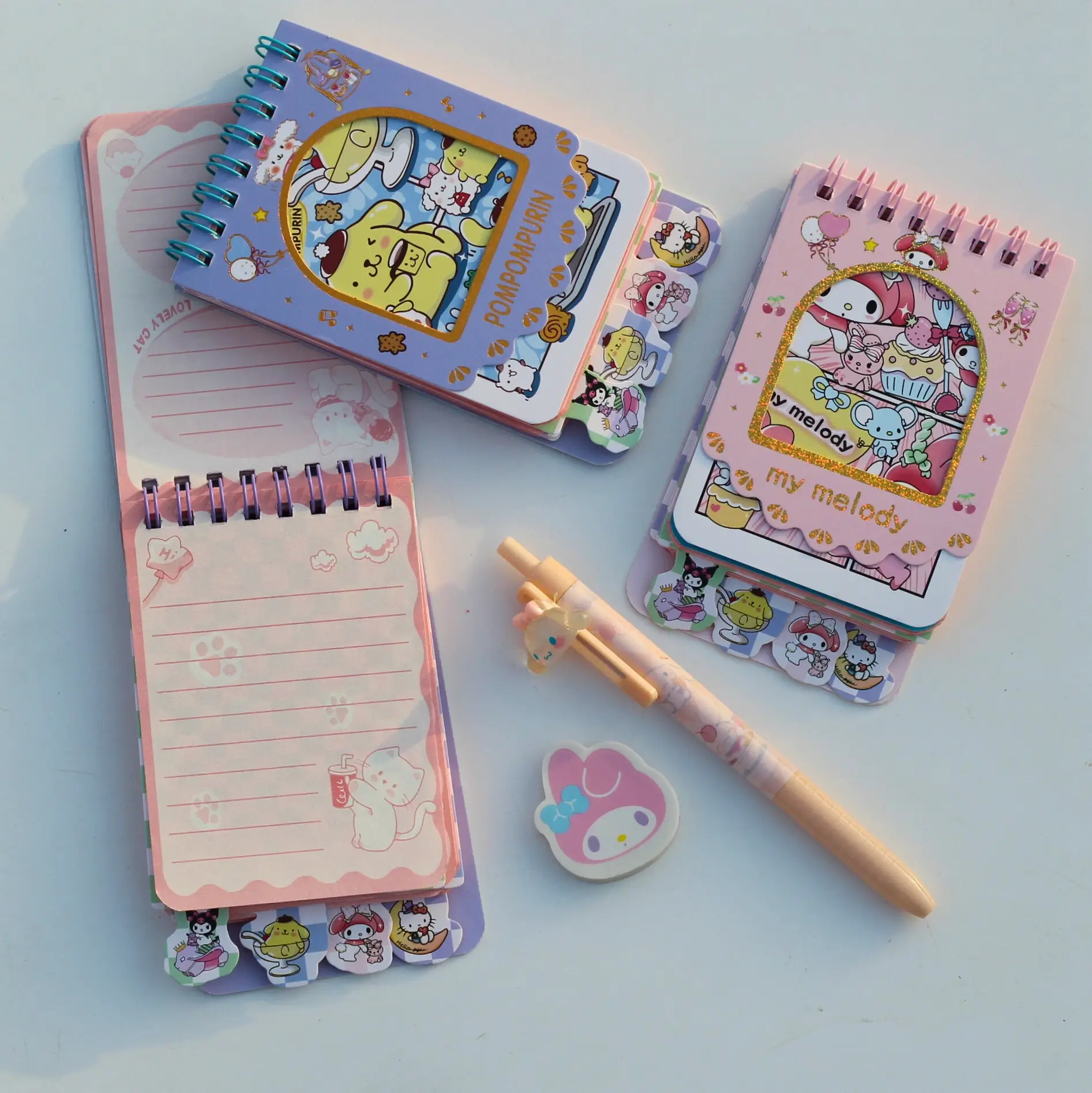 Sanrio Notepad with Divider Tabs Overview Image