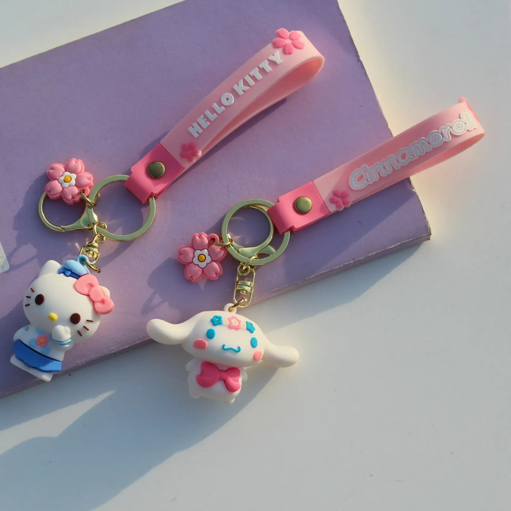 Hello Kitty Sakura Keychain Front Image