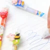 Erasable Bunny Ramen Charm Gel Pen Writing Overview Image