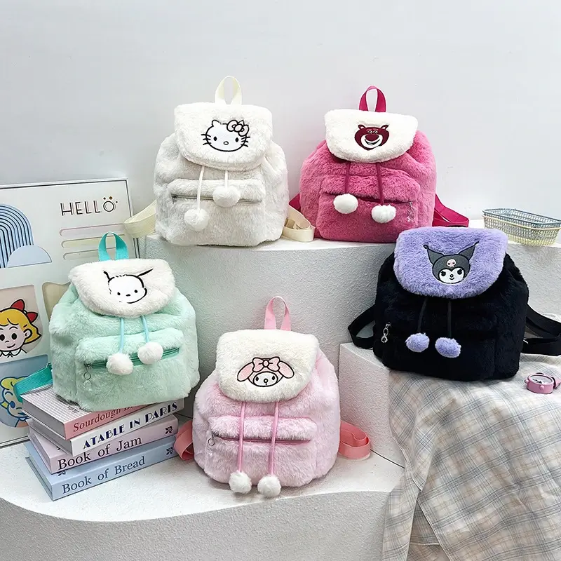 Sanrio Soft Plush Backpacks Front Image