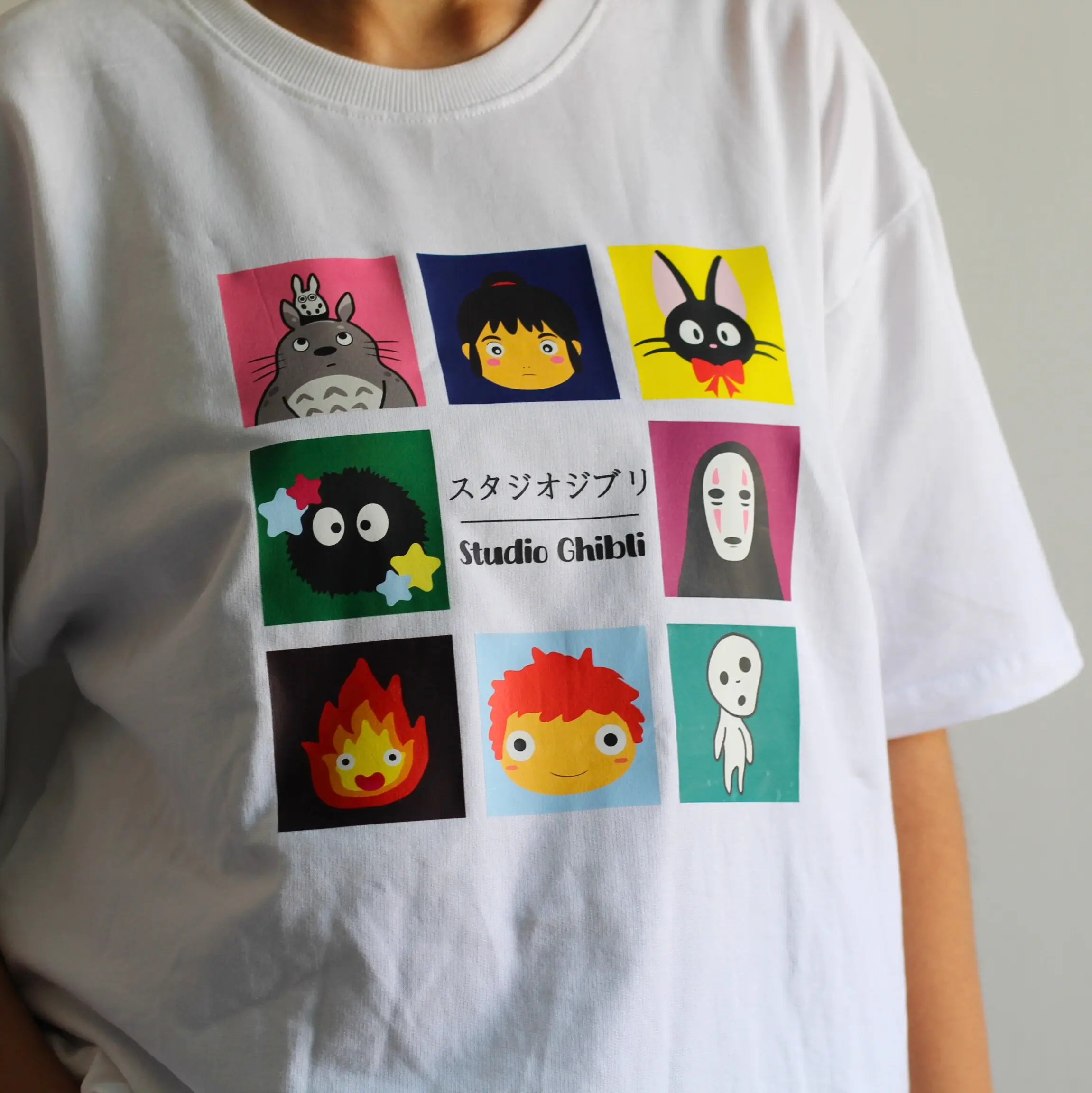 The Ghibli Bunch Oversized T-shirt Print Overview Image