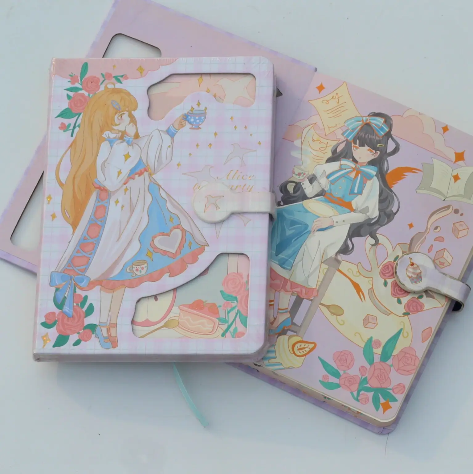 Alice Tea Party Kawaii Journal Cover Overview Image