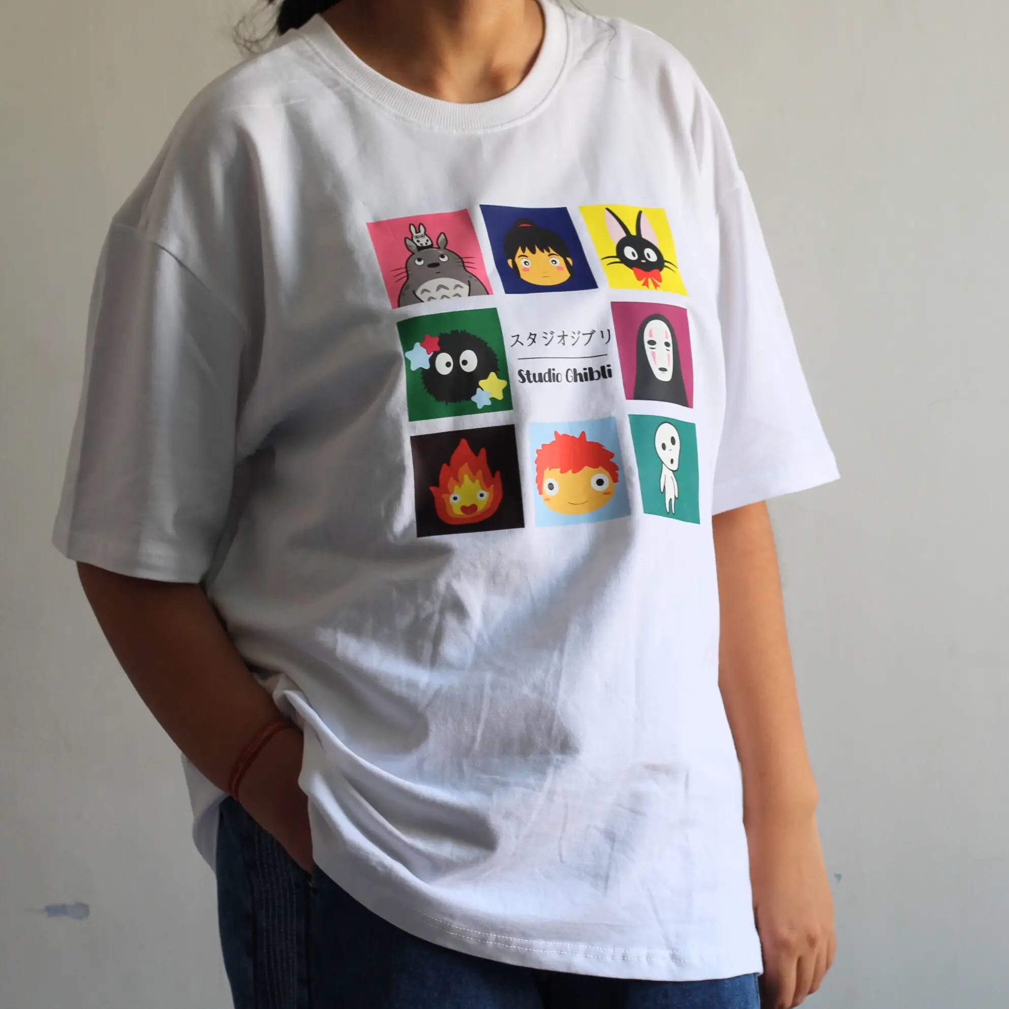 The Ghibli Bunch Oversized Tshirt Overview Image