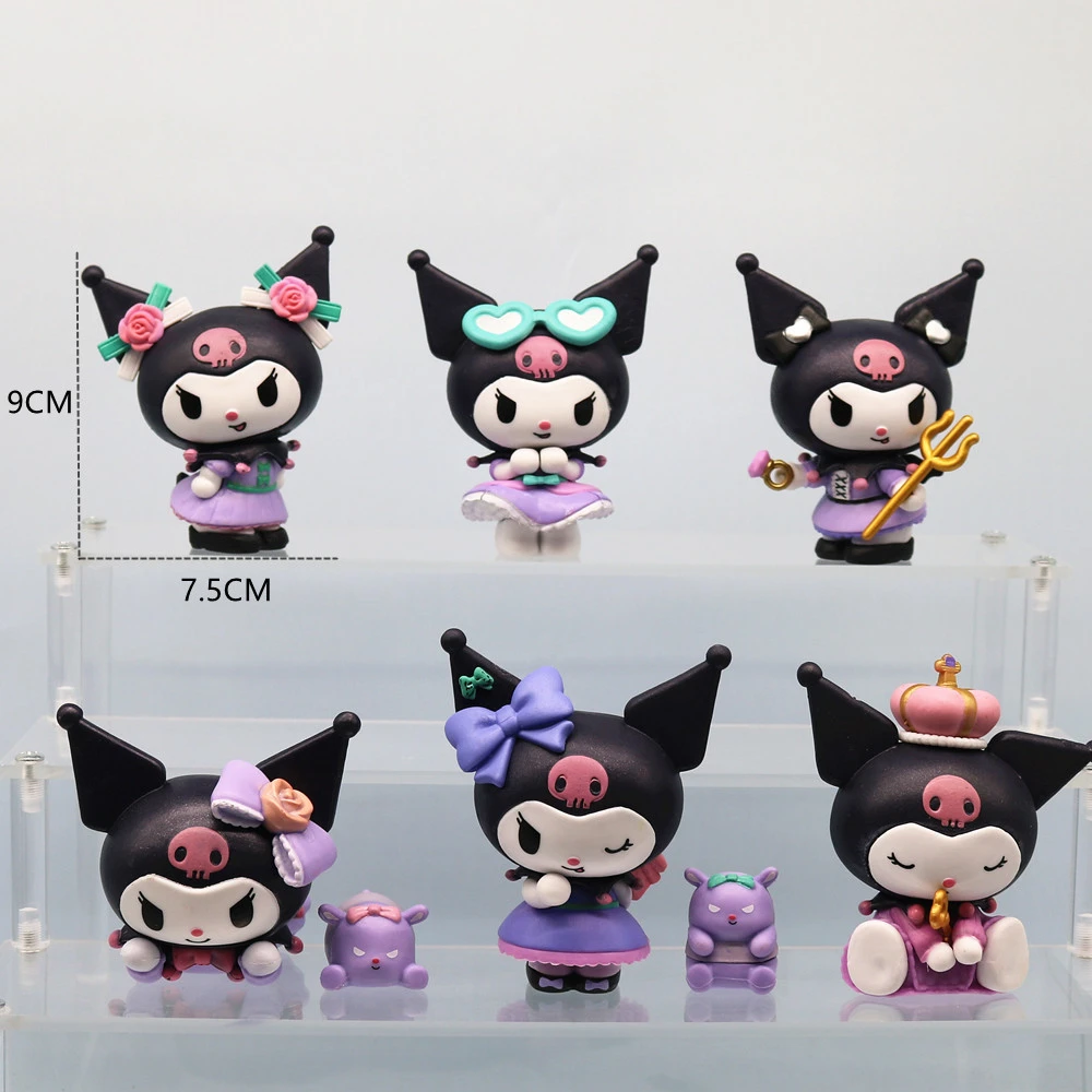 Kuromi Birthday Party Blind Box Close Measurement Overview