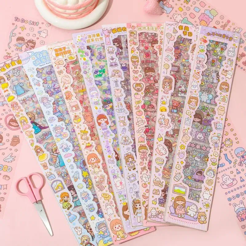 Cute Kawaii Stickers Set 20 Sheets Front Image