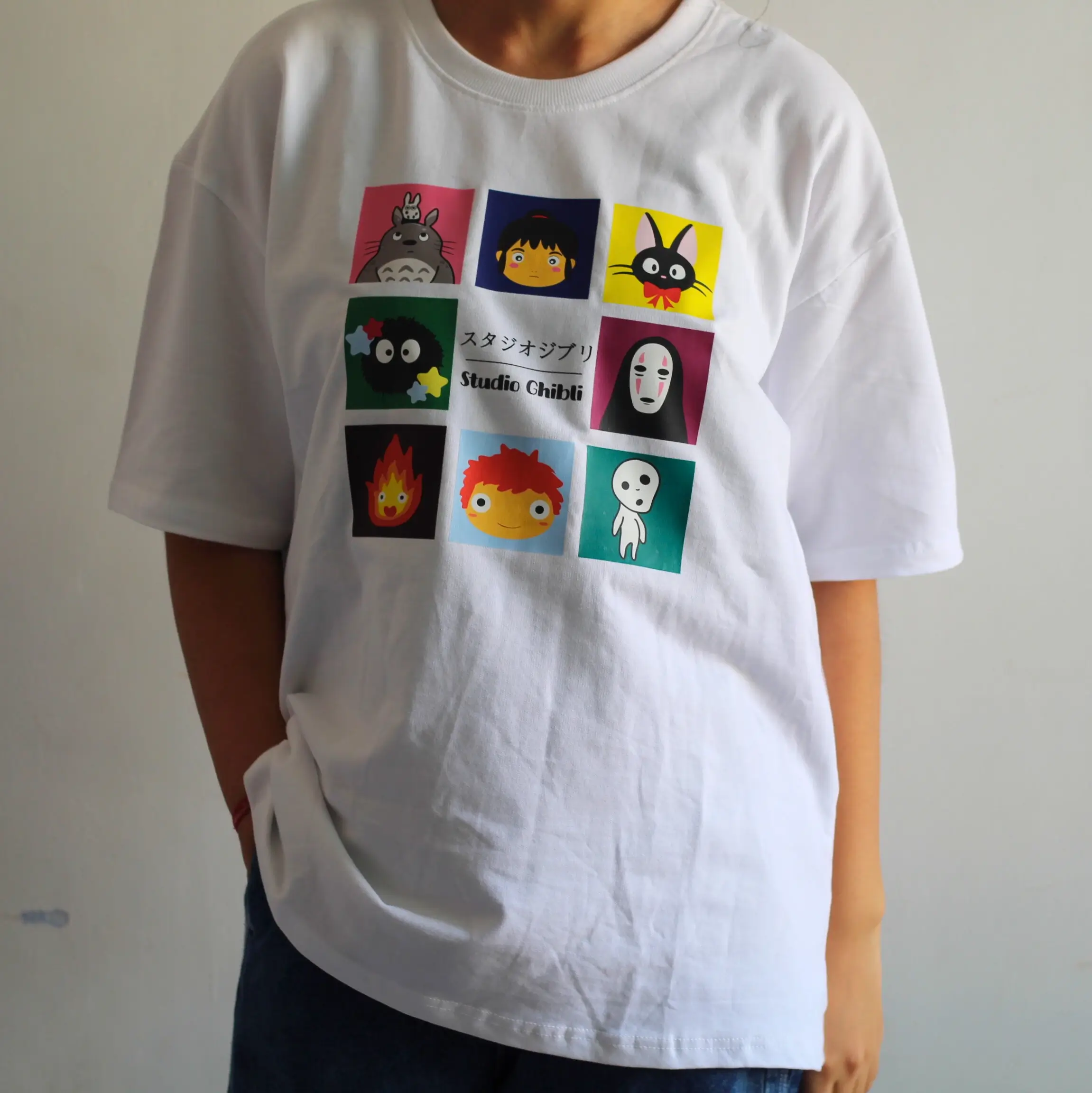The Ghibli Bunch Oversized T-shirt Front Image