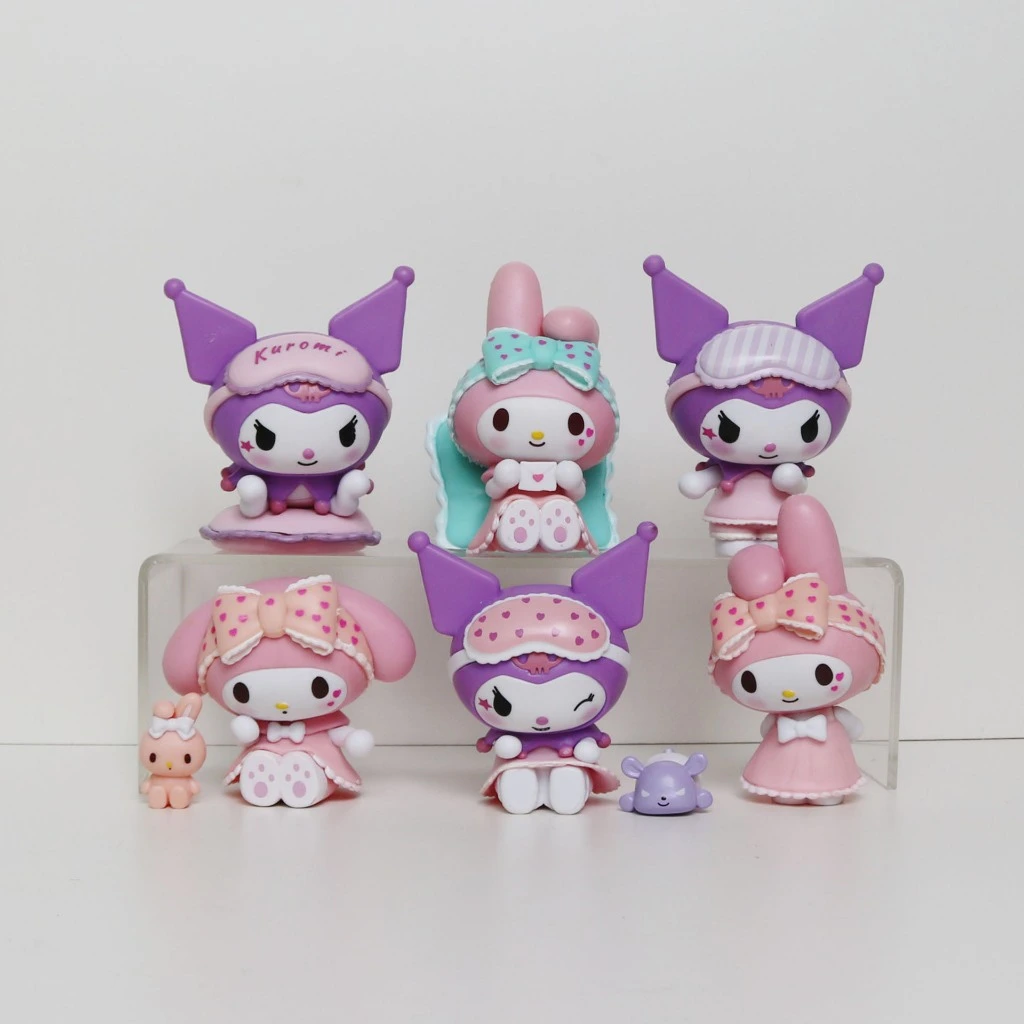 Kuromi & My Melody Sweet Heart Pajama Series Blindbox Front View Image