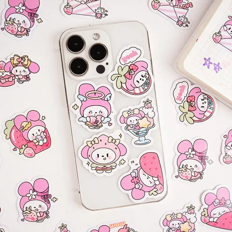 Sanrio Fruit Party Sticker Box Usage Overview Image