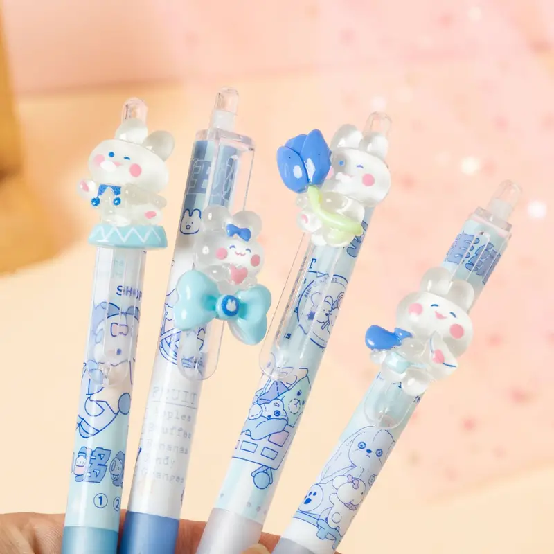 Cute Bunny Charm Gel Pen Front Image