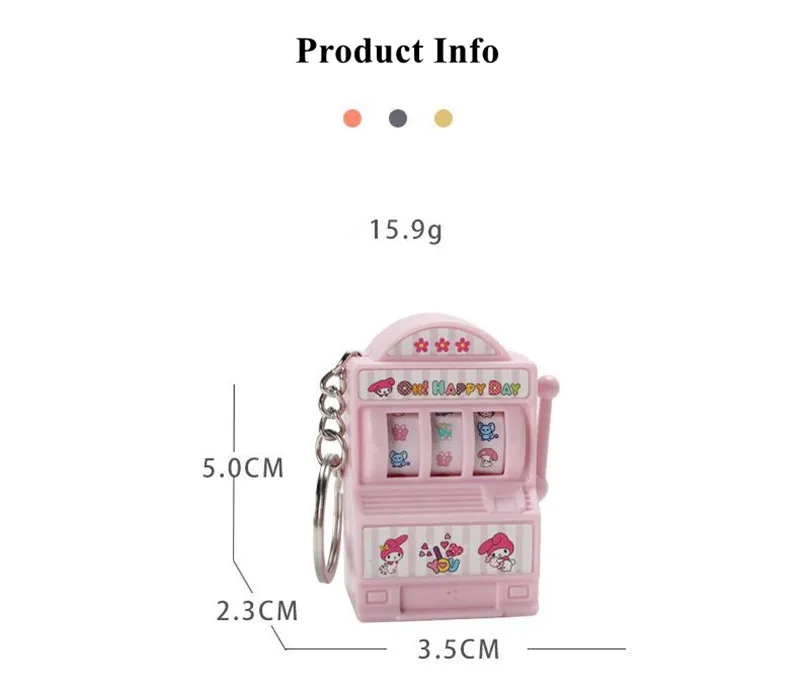 Sanrio Slot Machine Gaming Keychain Product Info Image