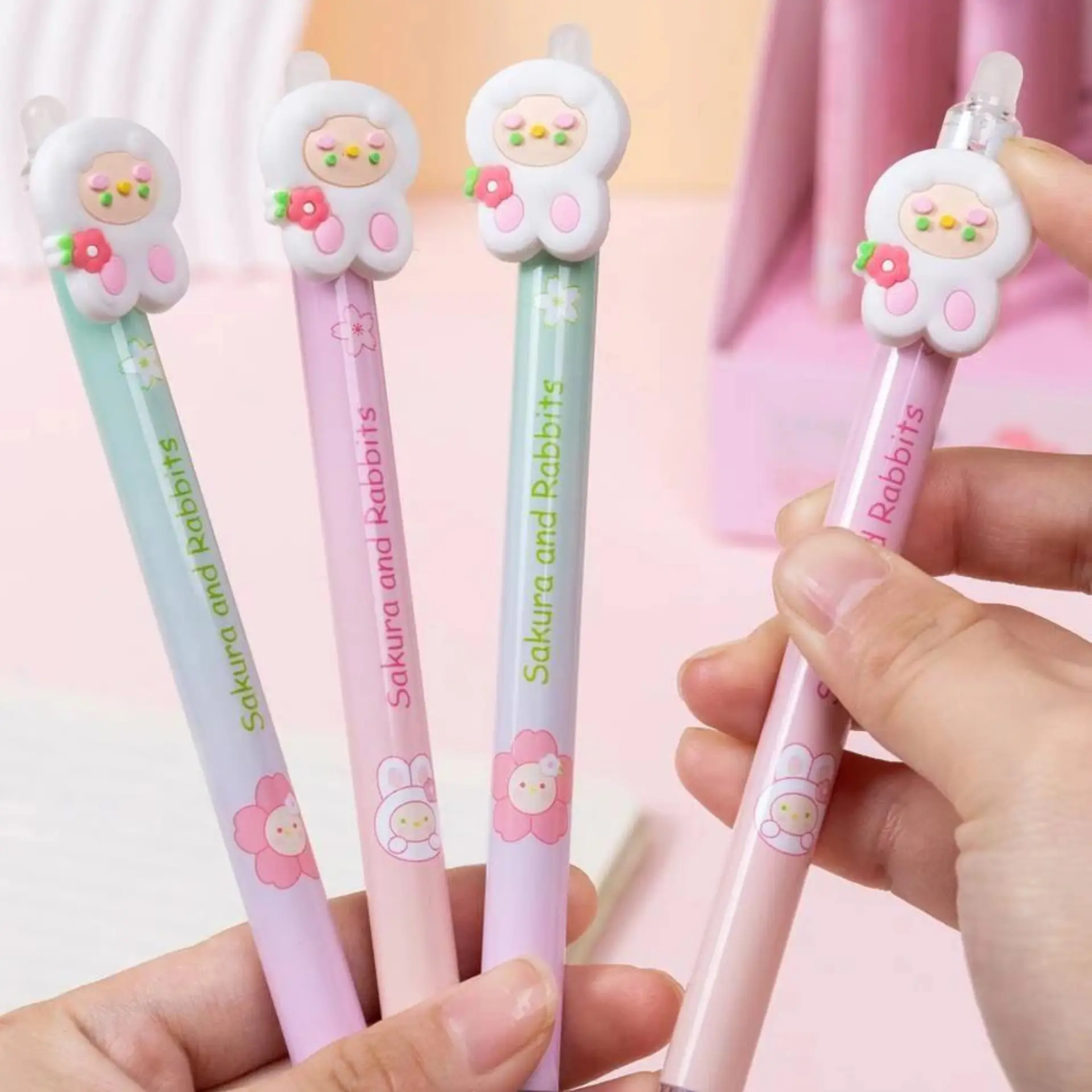 Sakura Rabbit Erasable Pen Front Image