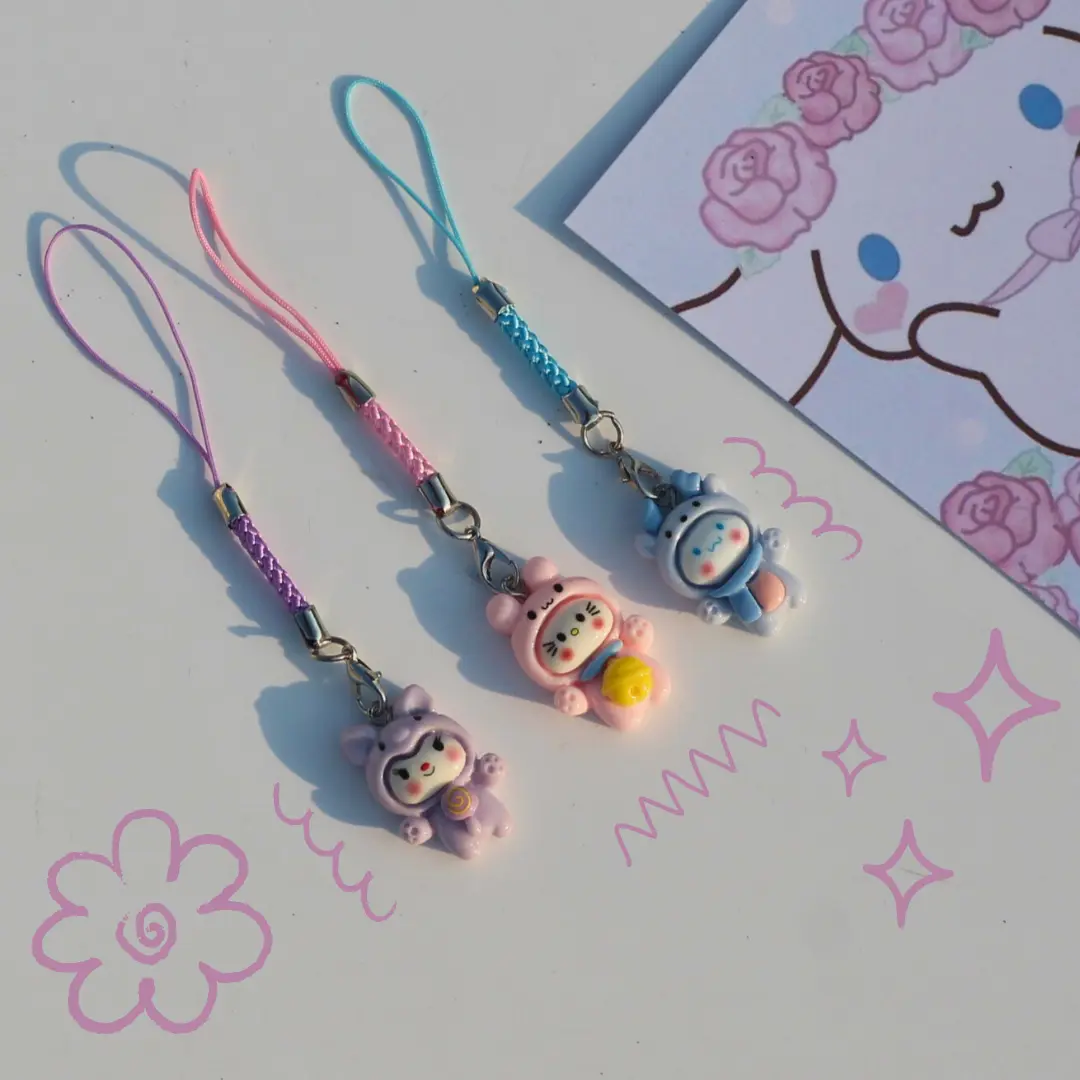 Sanrio Bear Cosplay Phone Charm Front Image