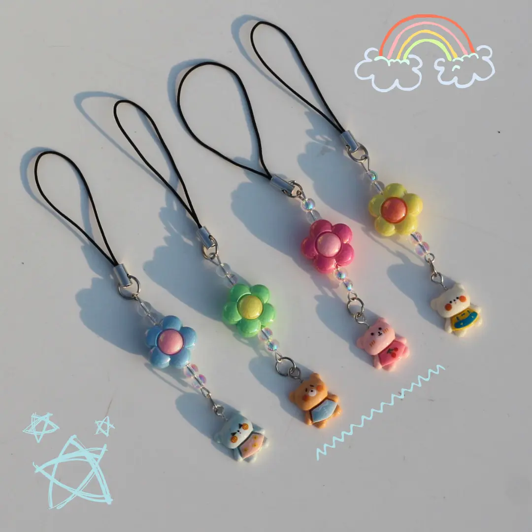 Cute Animal theme Phone Charms Front Image