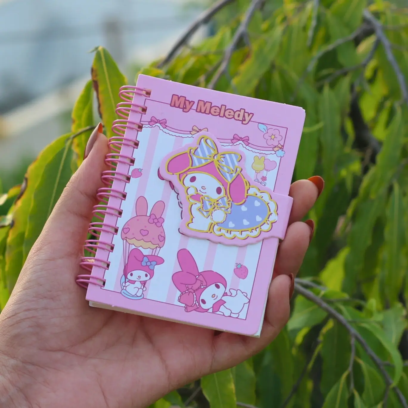 My Melody Mini Spiral Diary in Hand Image