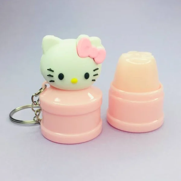 Hello Kitty Lip Balm Keychain Overview Front Image