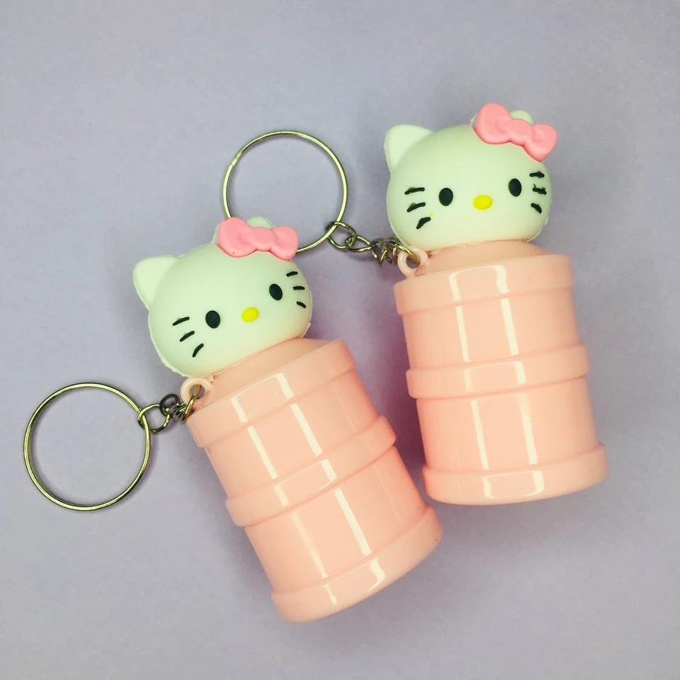 Hello Kitty Lip Balm Keychain Front Image