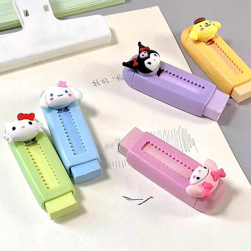 Sanrio Push Erasers Front Image