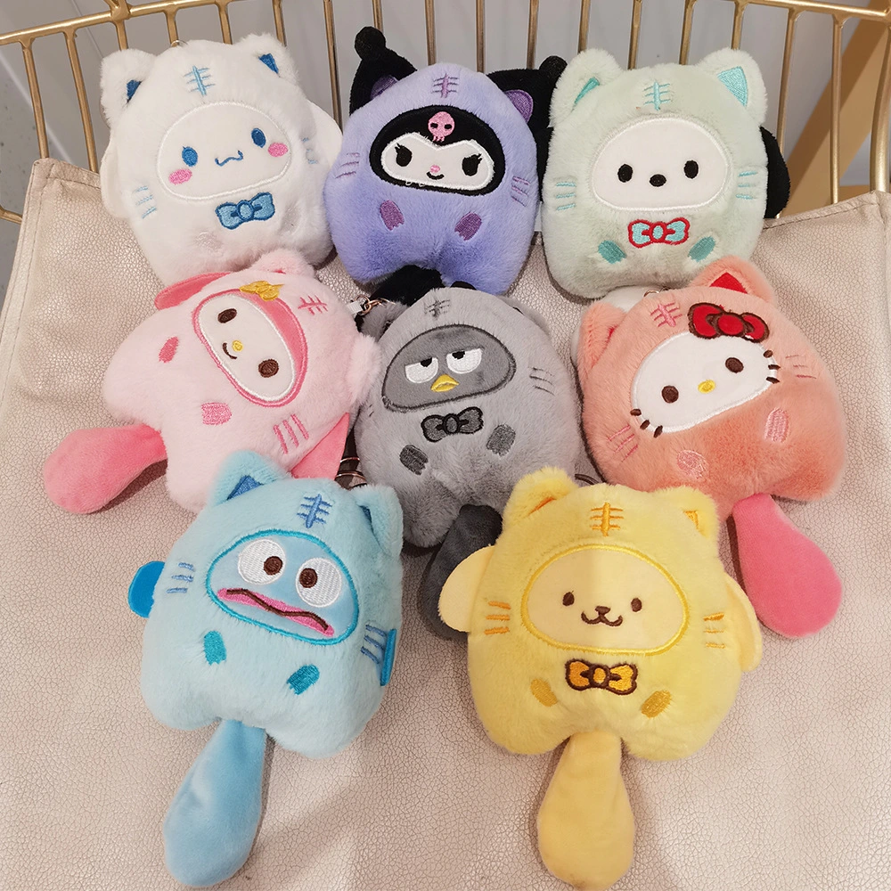 Sanrio Cat Costume Plush Keychain Group Overview Image