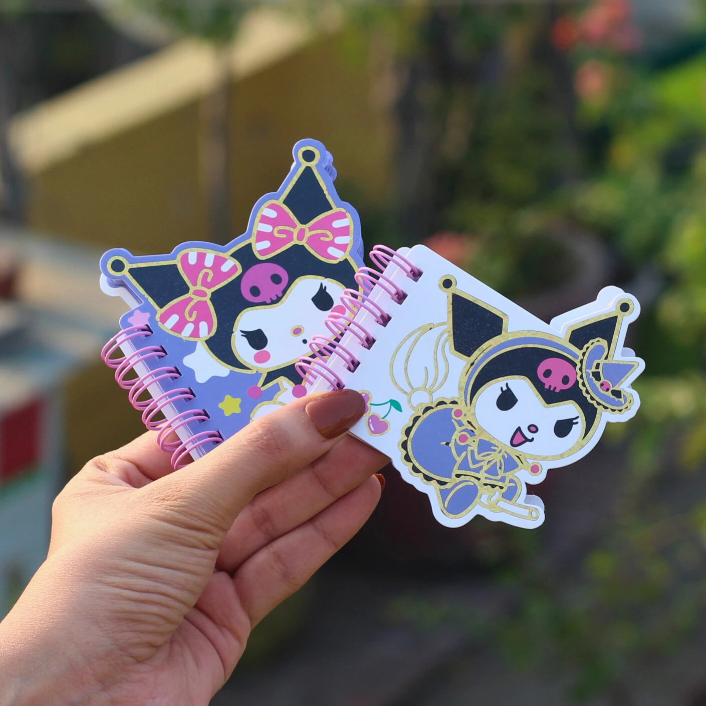 Cute Kuromi Pocket Diary in Hand Overview Image