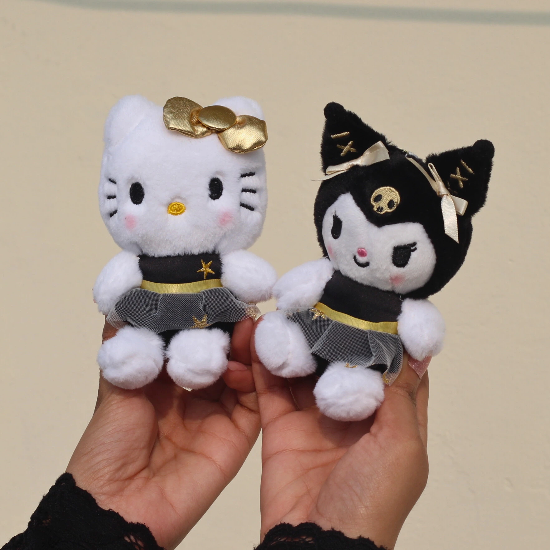 Sanrio Black Dress Plush Keychain Hello Kitty Variant Image