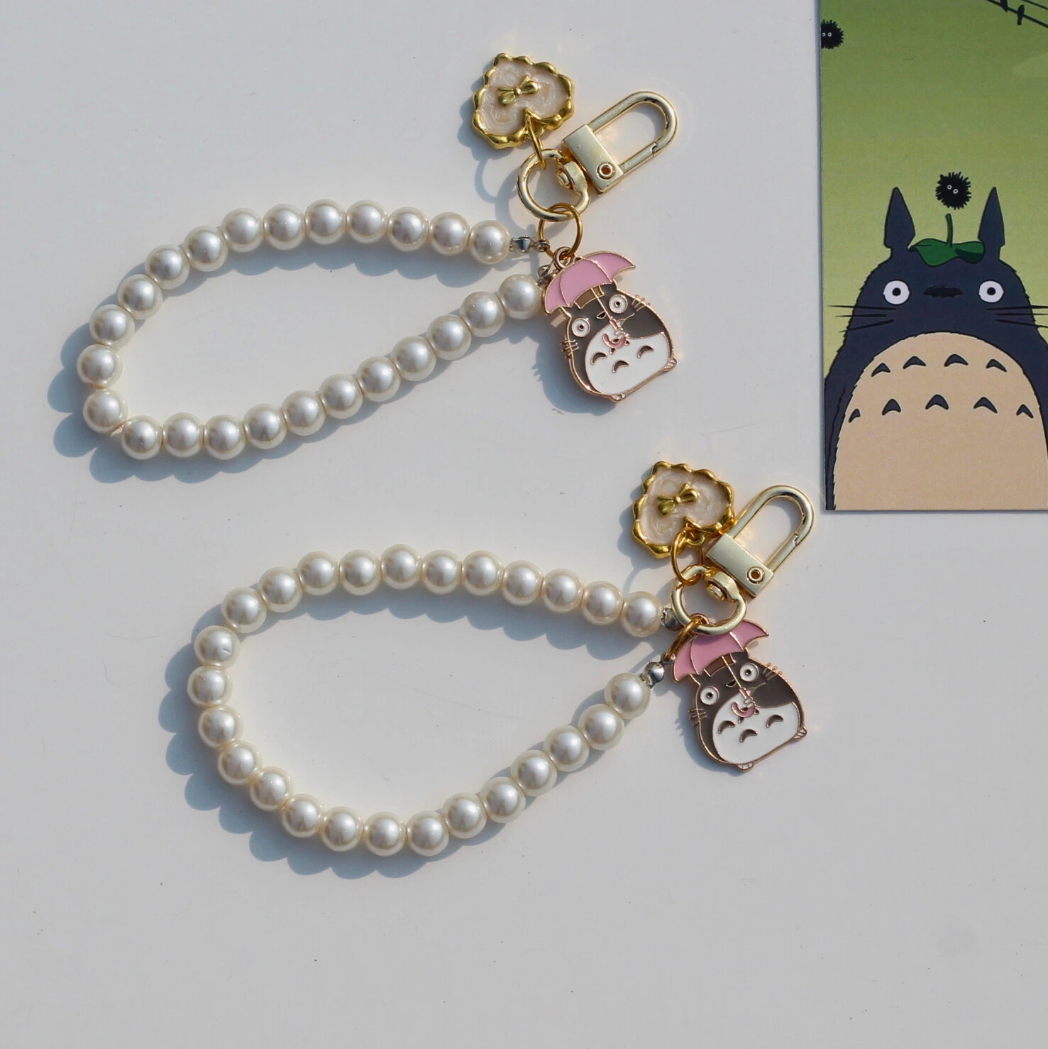 Totoro Beaded Charm/Keychain Front Image