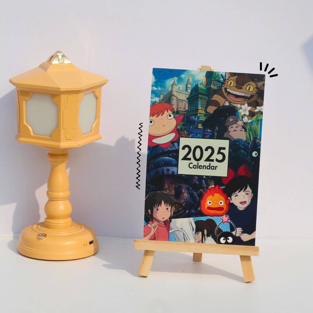 Studio Ghibli Calendar 2025 with Easel Front Image