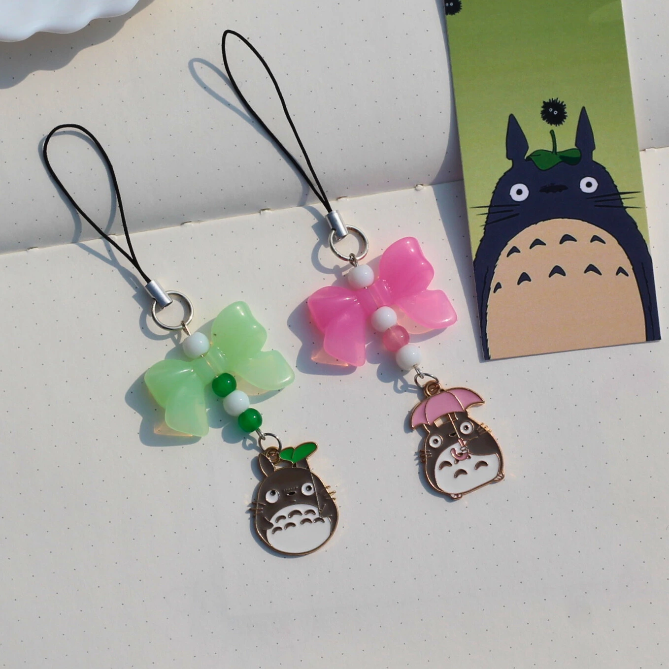 Totoro Bow Phone Charms Front Image