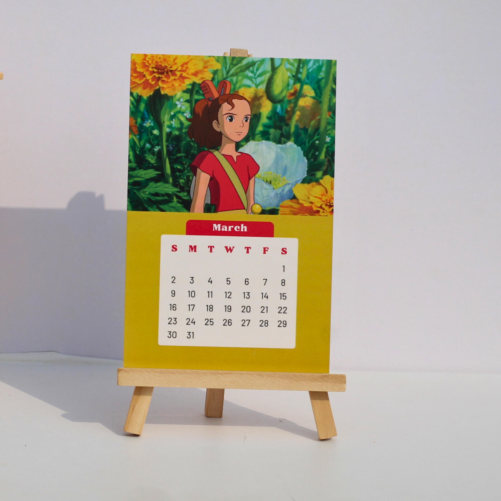 Studio Ghibli Calendar 2025 with Easel Overview-2