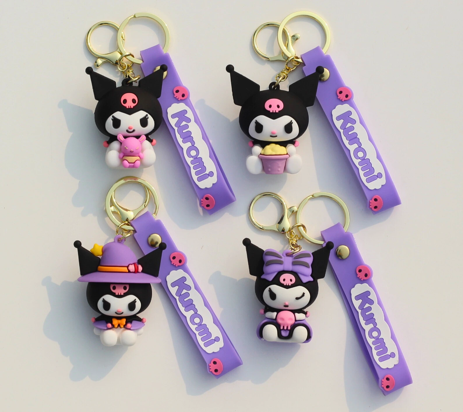 Kuromi Cosplay Magic Keychains Front Image