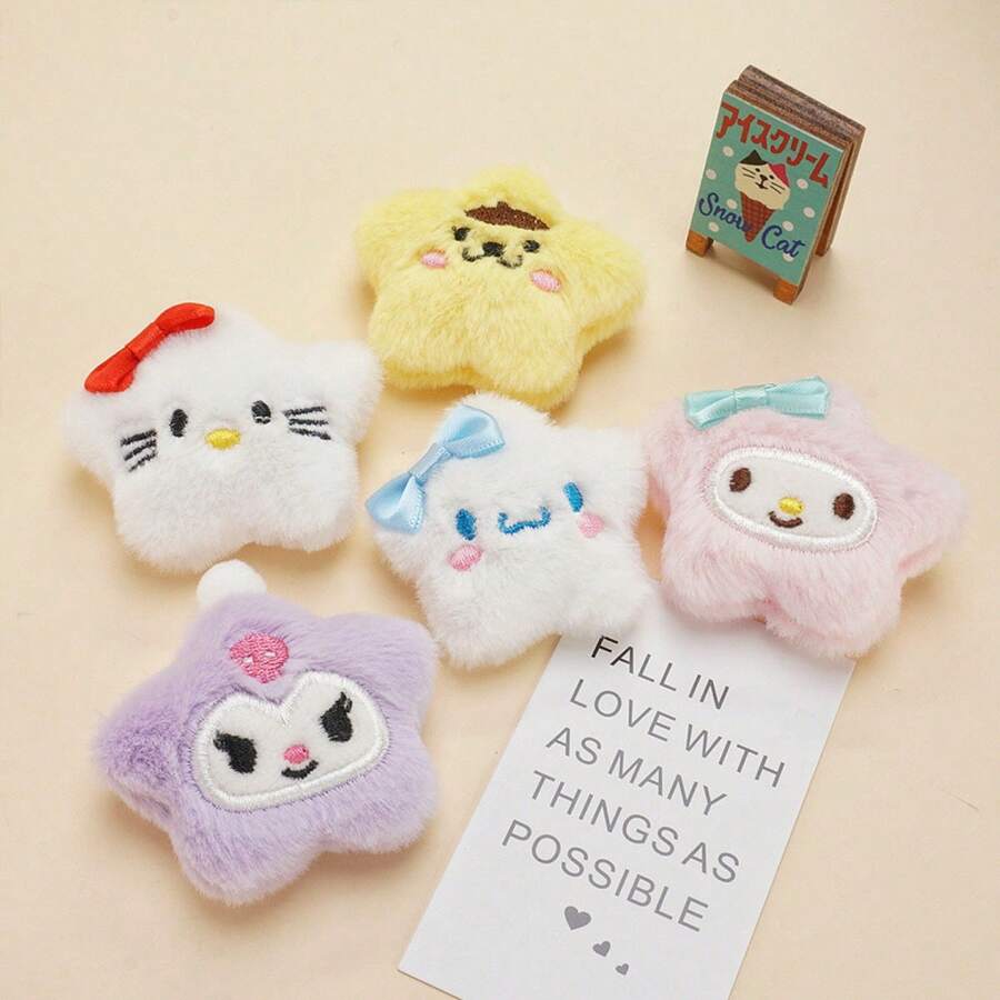 Cute Sanrio Plush Brooch Pins Front Image