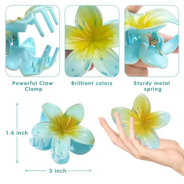 Glossy Flower Hair Claw Product Detail Image