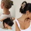 Pinteresty Flower Stem Hair Claw Try On Overview Image