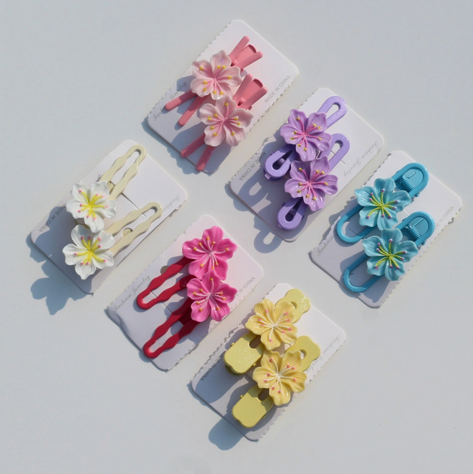 Realistic Flower Hair Clips -1