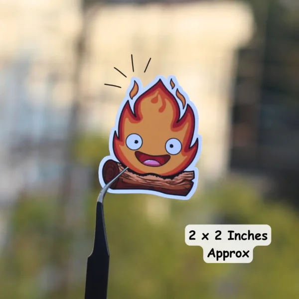 Studio Ghibli Die Cut Sticker Size Overview Image