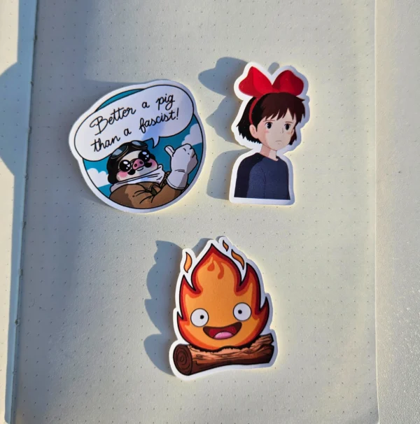 Studio Ghibli Die Cut Sticker Pack Closer Look Front Image