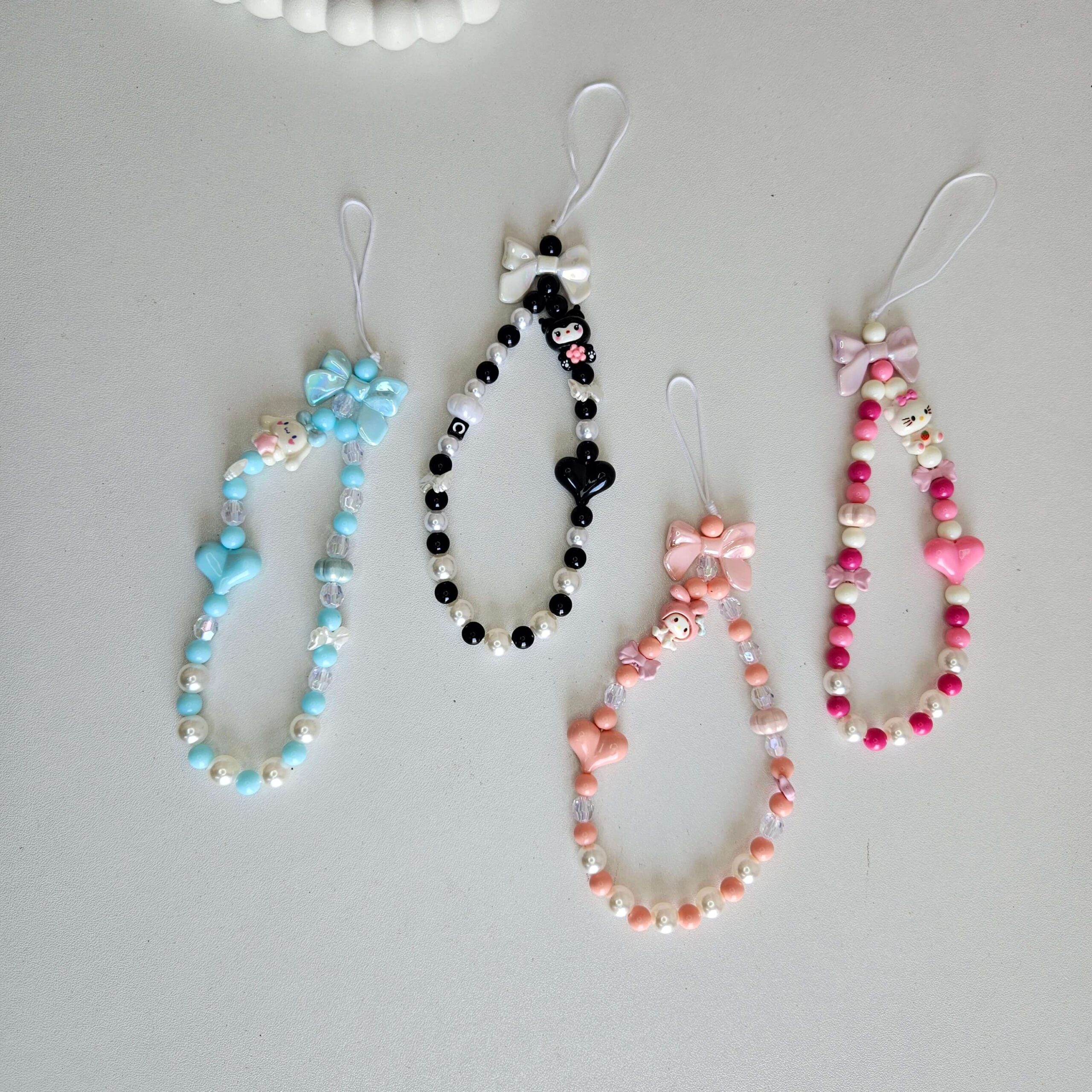 Sanrio Aesthetic Beaded Phone Charms Group Image -3