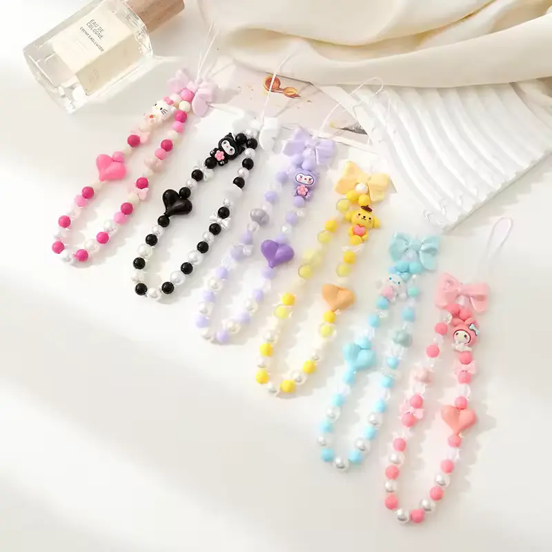 Sanrio Aesthetic Beaded Phone Charms Front Image