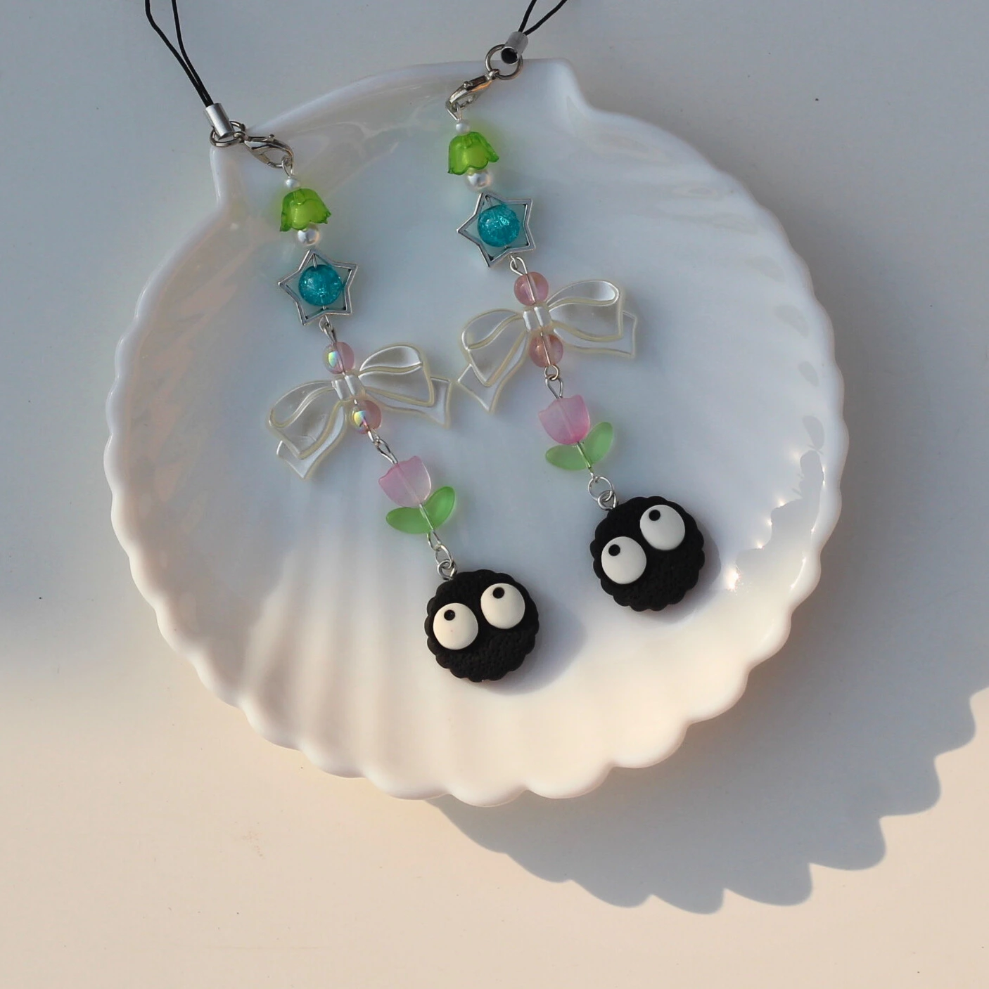 Aesthetic Susuwatari Soot Phone Charm Close Overview Image
