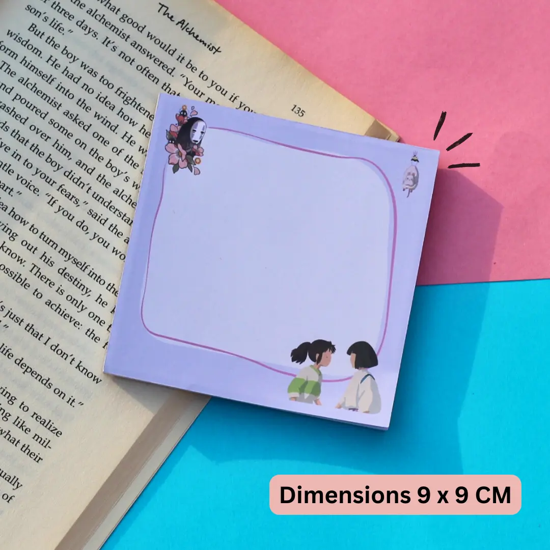 Spirited Away Themed Memo Pad Size Image