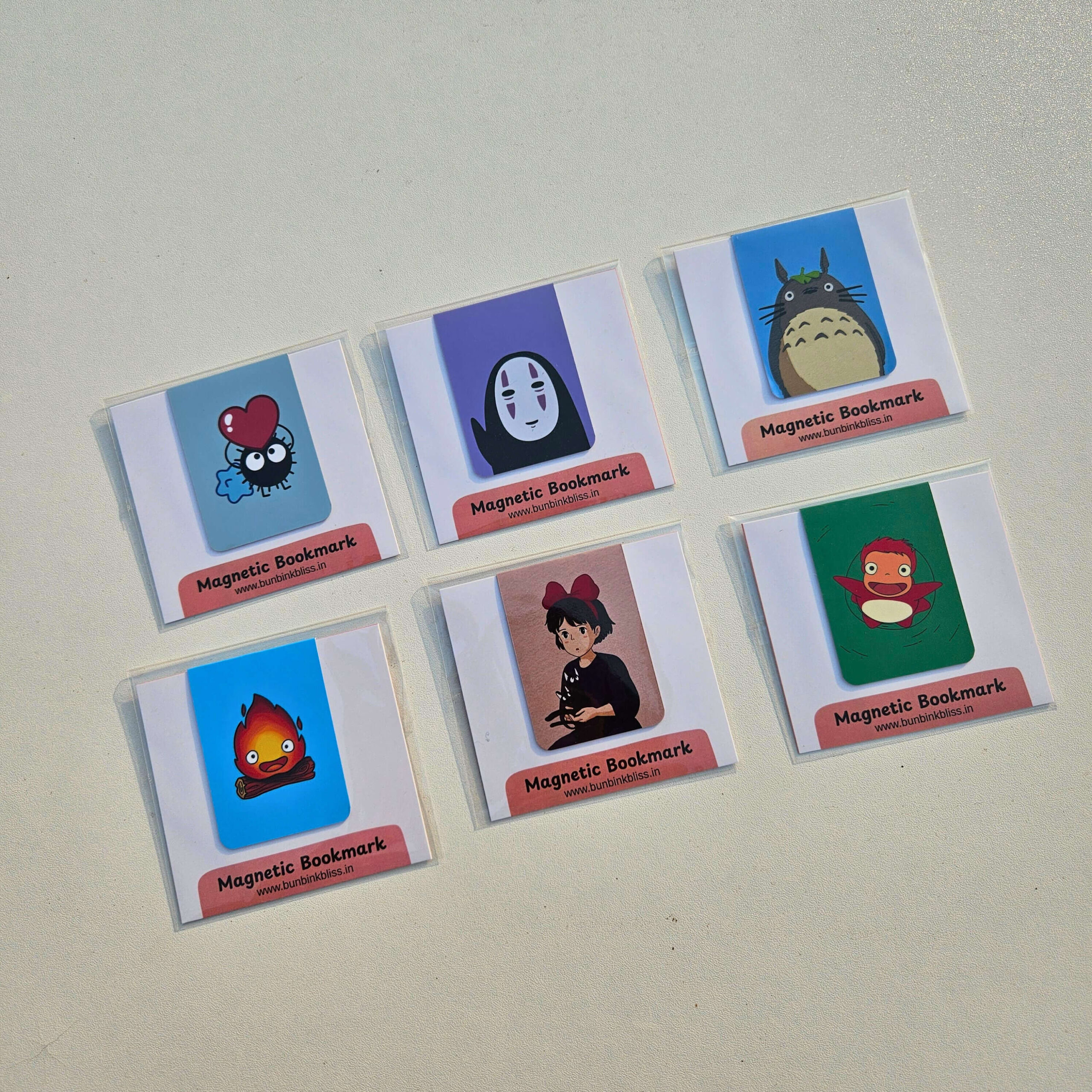 Studio Ghibli Magnetic Bookmark Packaging Overview Image