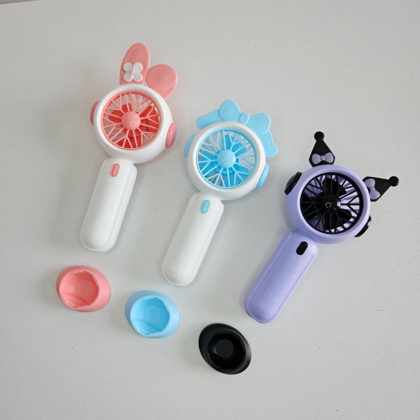Sanrio Aesthetic Portable Hand Fan with Stand Overview Image