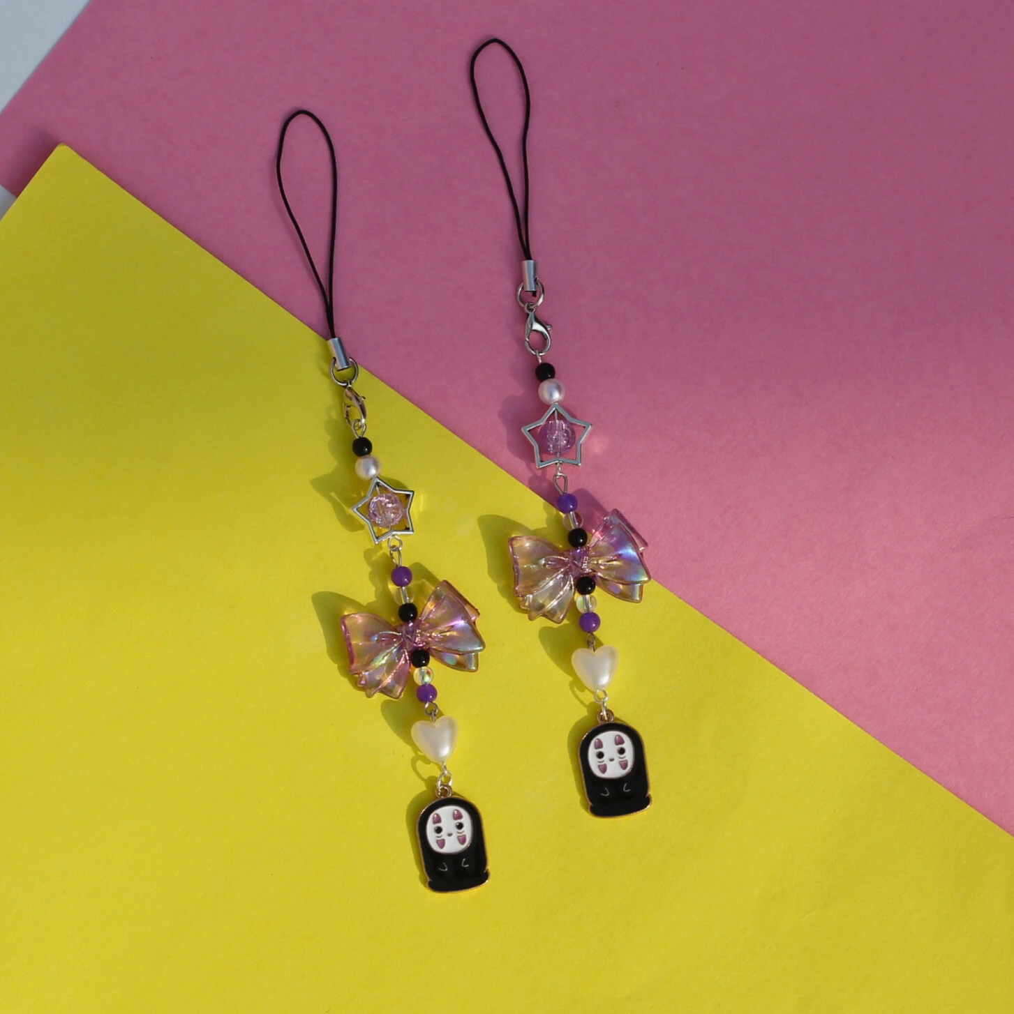 No Face Chibi Phone Charms Front Image